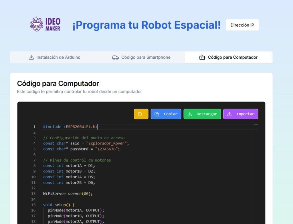 Plataforma web Arduino